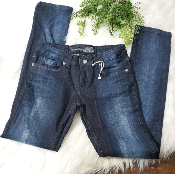 NWOT Soho Babe Grommet Zip Pocket Denim Jeans - Picture 2 of 8